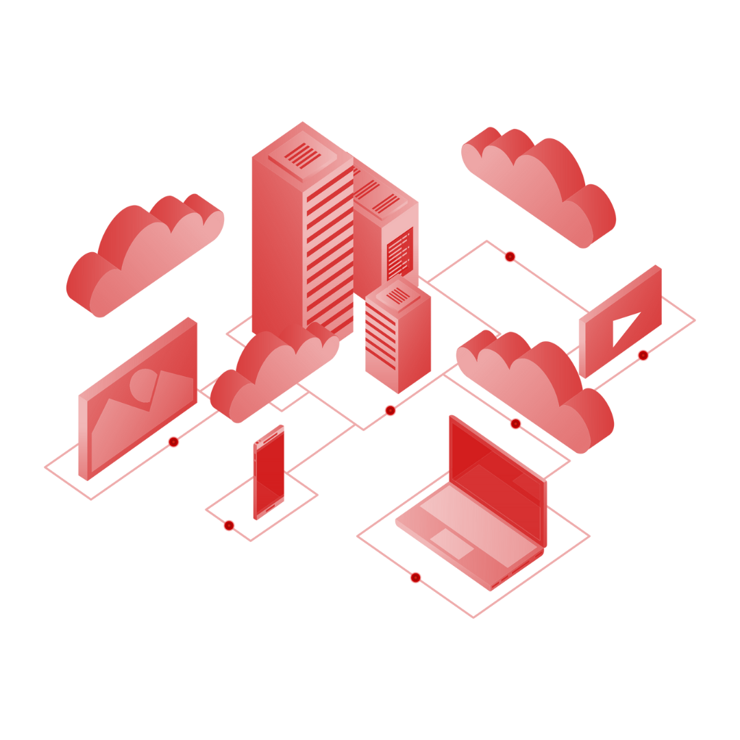 Удирдлагатай Хостинг overview illustration